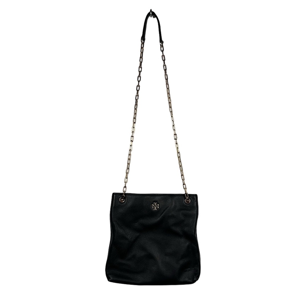 Tory Burch Frida Swingpack in Black Pebbled Leather with Gold hardware - Picture 3 of 8